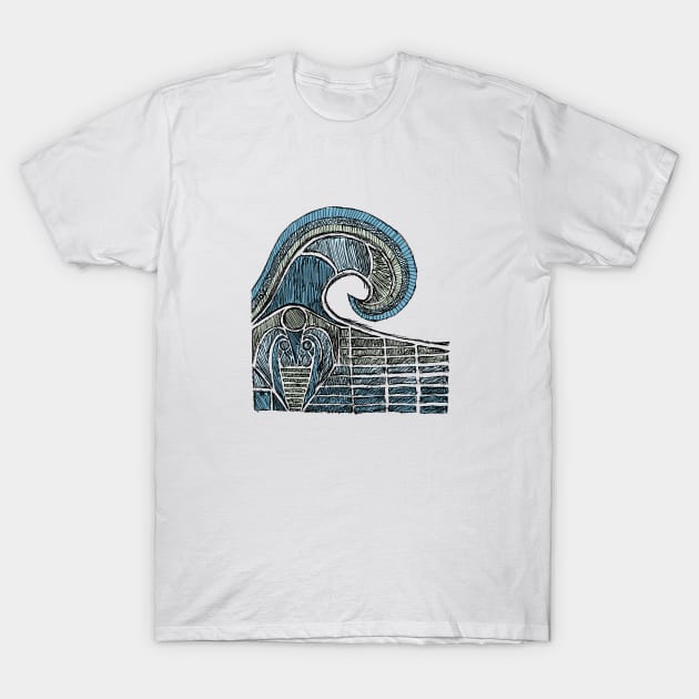 Leviathan Sketch - Color T-Shirt by Hinterlund